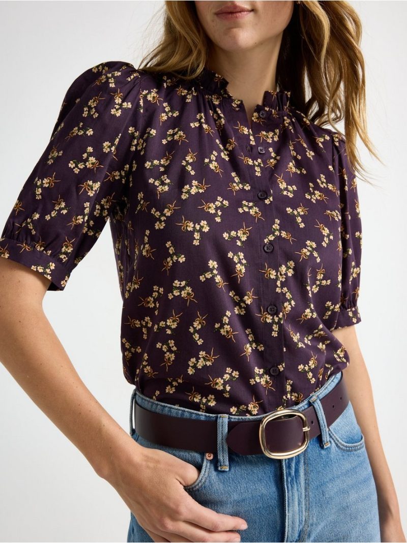 Short-sleeved blouse - 3007413-6940