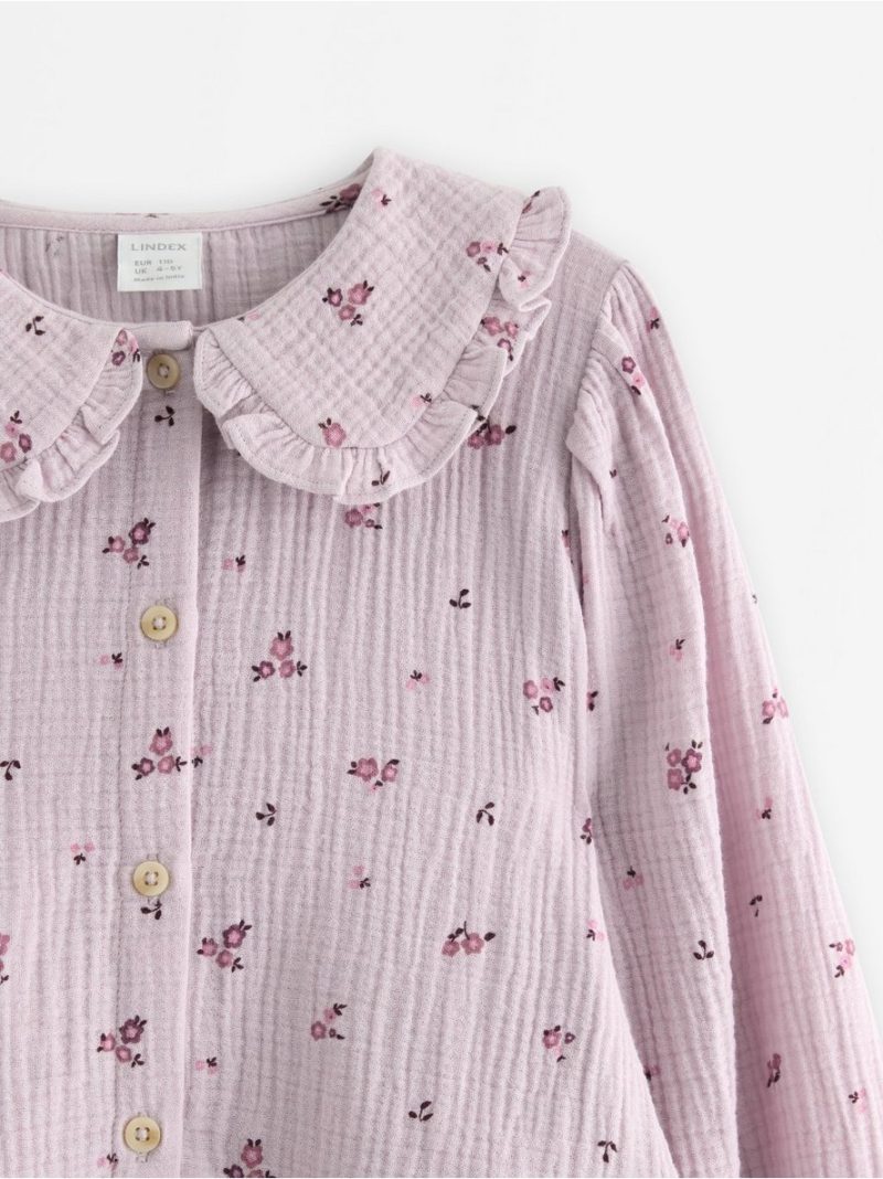 Blouse in cotton gauze - 3007445-6375