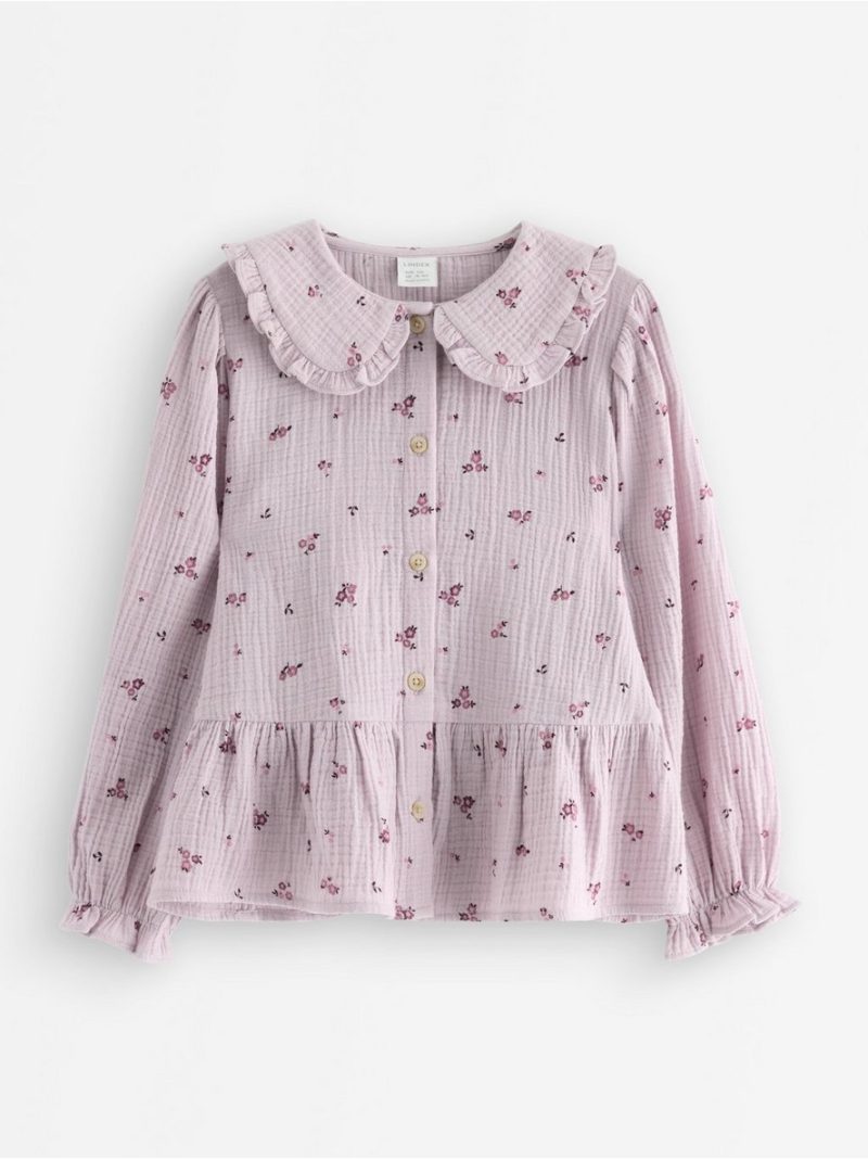 Blouse in cotton gauze - 3007445-6375