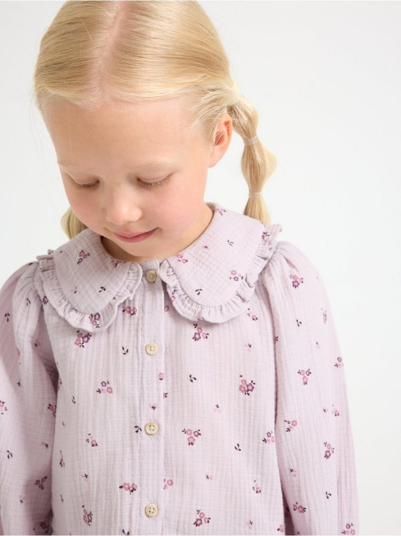 Blouse in cotton gauze - 3007445-6375