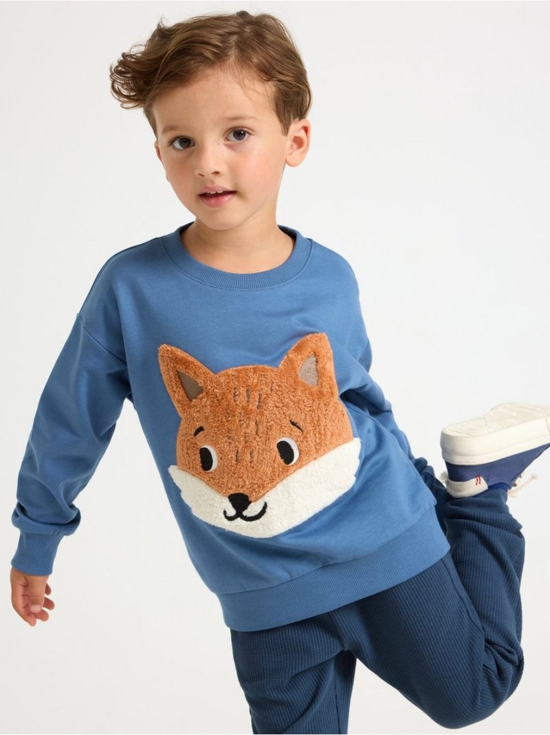 Sweatshirt with application - 3007571-8887