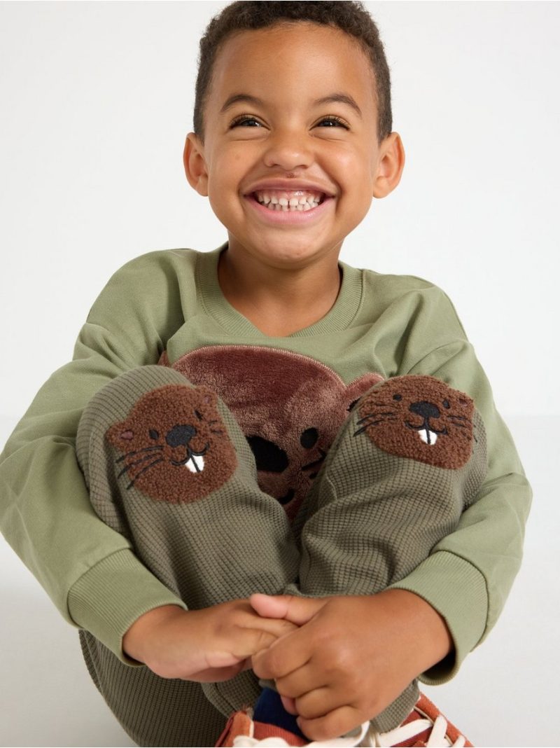 Waffled joggers - 3007575-6876