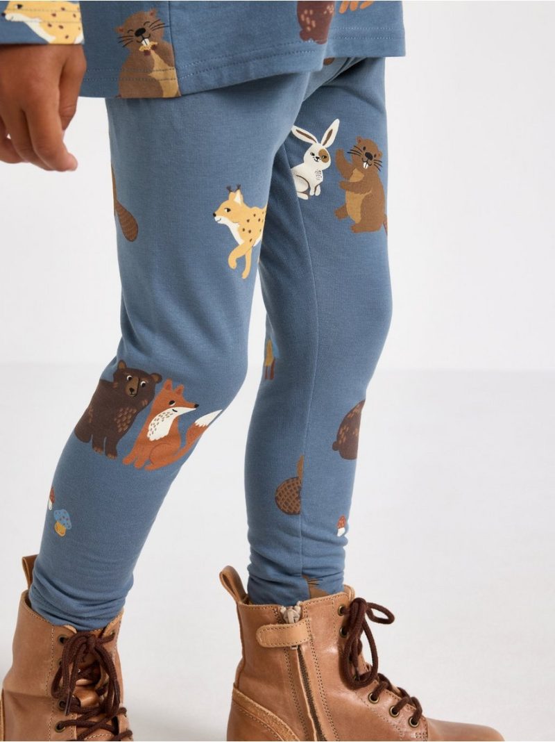 Leggings with brushed inside - 3007576-4146