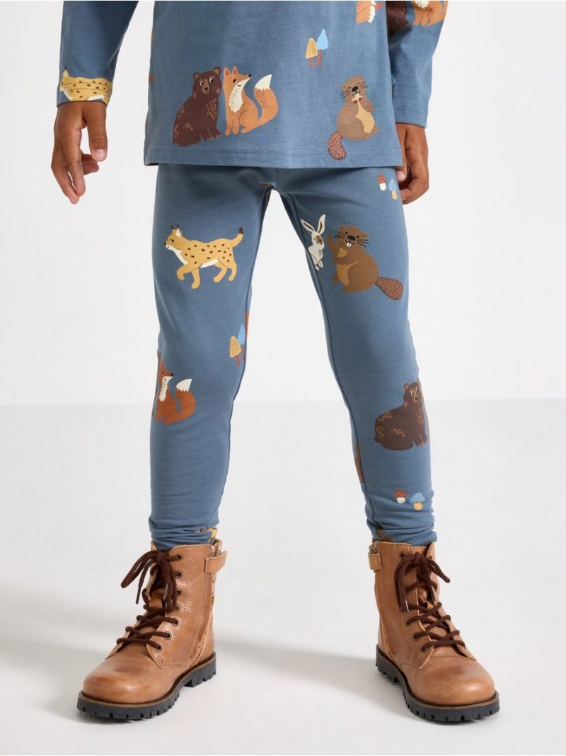 Leggings with brushed inside - 3007576-4146