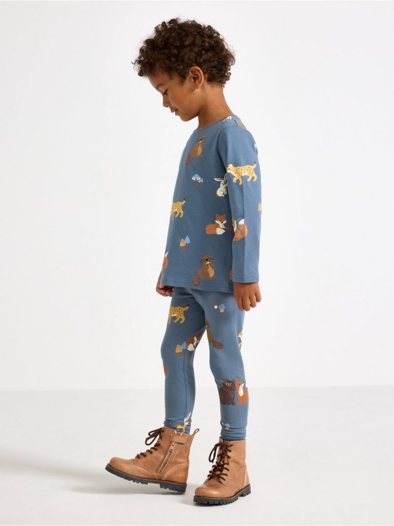 Leggings with brushed inside - 3007576-4146