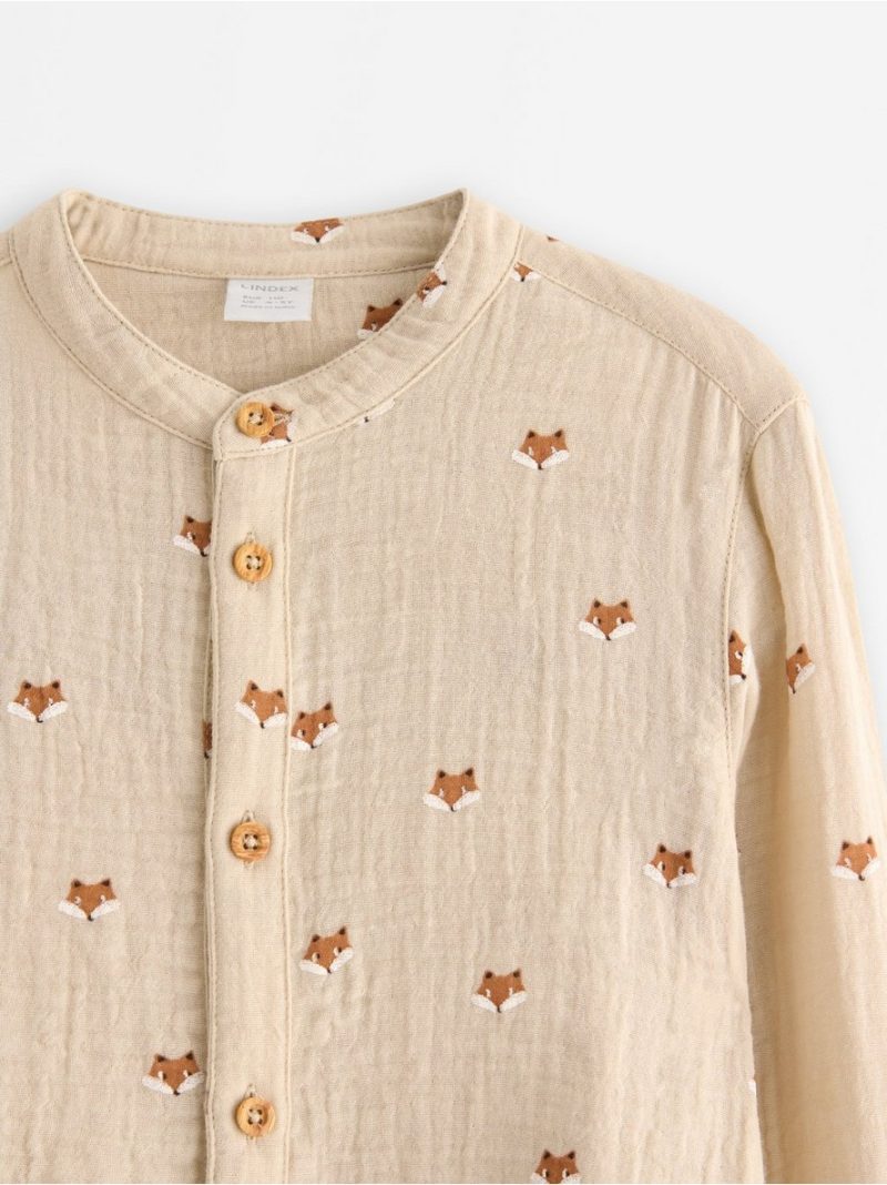 Shirt in cotton gauze - 3007578-7458