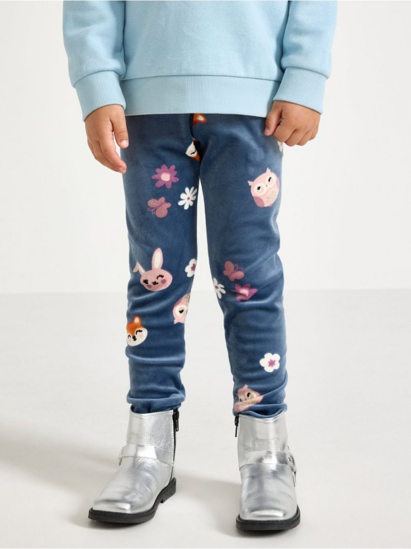 Leggings in velour - 3007624-4146