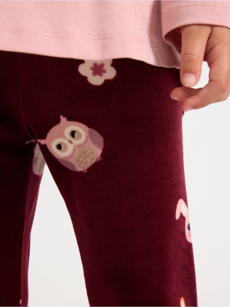 Leggings in velour - 3007624-8915