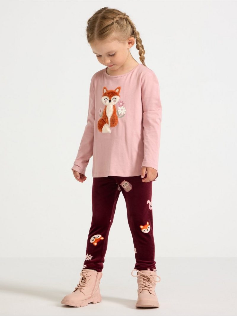 Leggings in velour - 3007624-8915