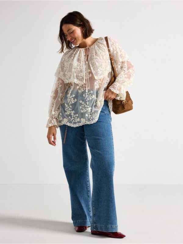Blouse in lace - 3007646-1480