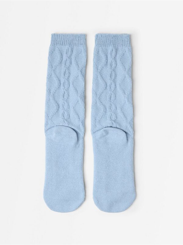 Cable-knit socks - 3007699-2196