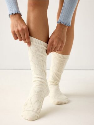 Cable-knit socks - 3007699-3675
