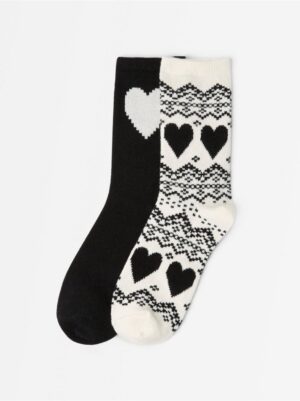 2-pack cosy socks - 3007712-3675