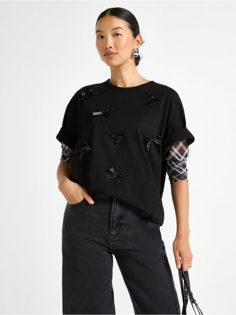 - T-shirt with bows T-shirt with bows - 3007734-80