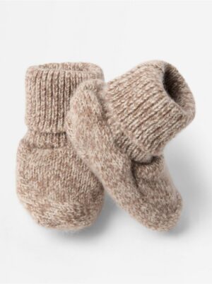 Knitted footies in wool - 3007742-4939