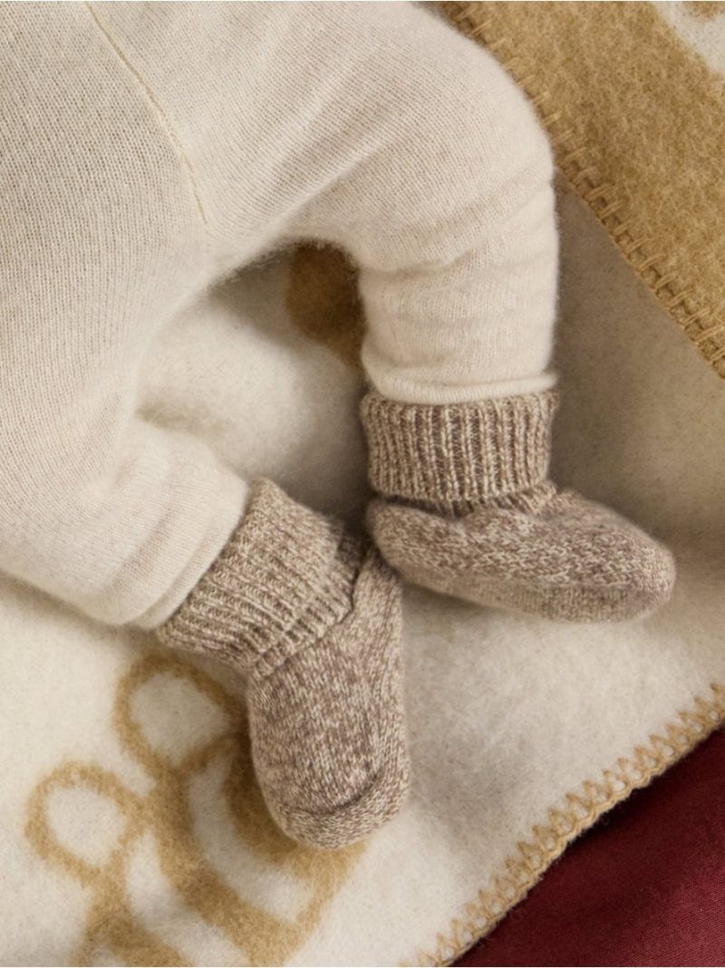 Carape - Knitted footies in wool - 3007742-4939