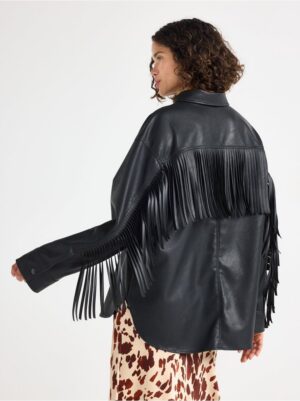 Overshirt in imitation leather - 3007756-80