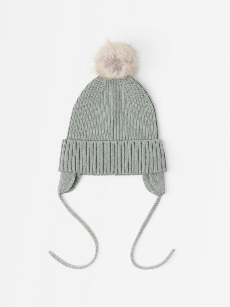 - Kapa - Knitted beanie with pom pom Kapa - Knitted beanie with pom pom - 3007815-3478