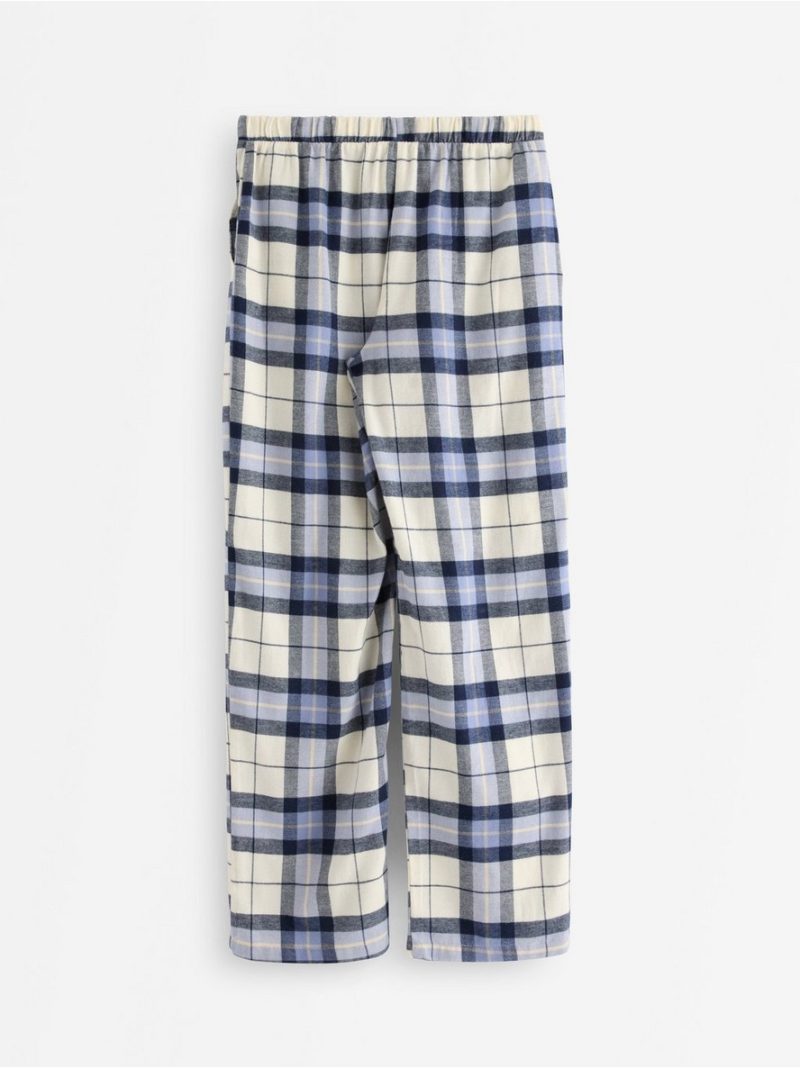 Pyjama trousers in flannel - 3007868-4595