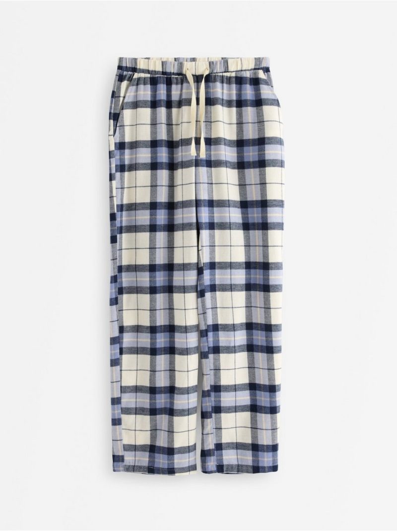 Pyjama trousers in flannel - 3007868-4595