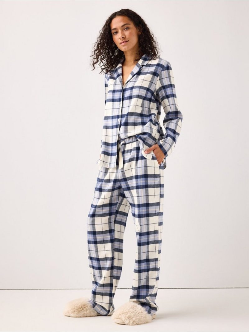 - Pyjama trousers in flannel Pyjama trousers in flannel - 3007868-4595