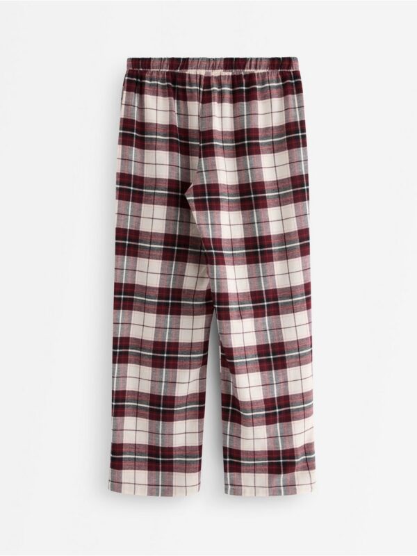 Pyjama trousers in flannel - 3007868-7390