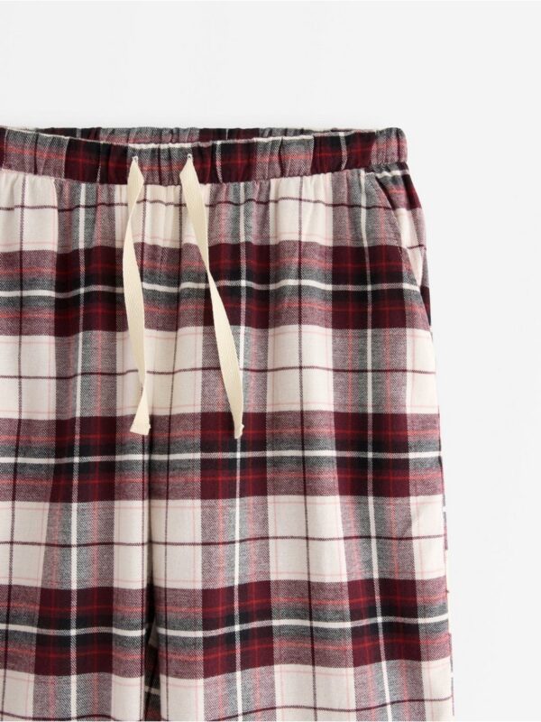 Pyjama trousers in flannel - 3007868-7390