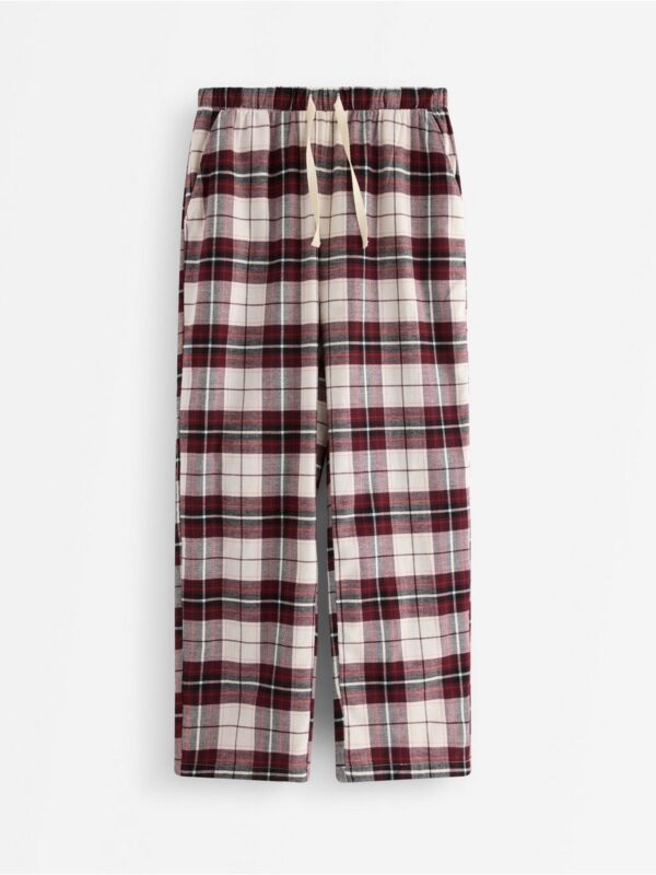 Pyjama trousers in flannel - 3007868-7390