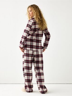 Pyjama trousers in flannel - 3007868-7390