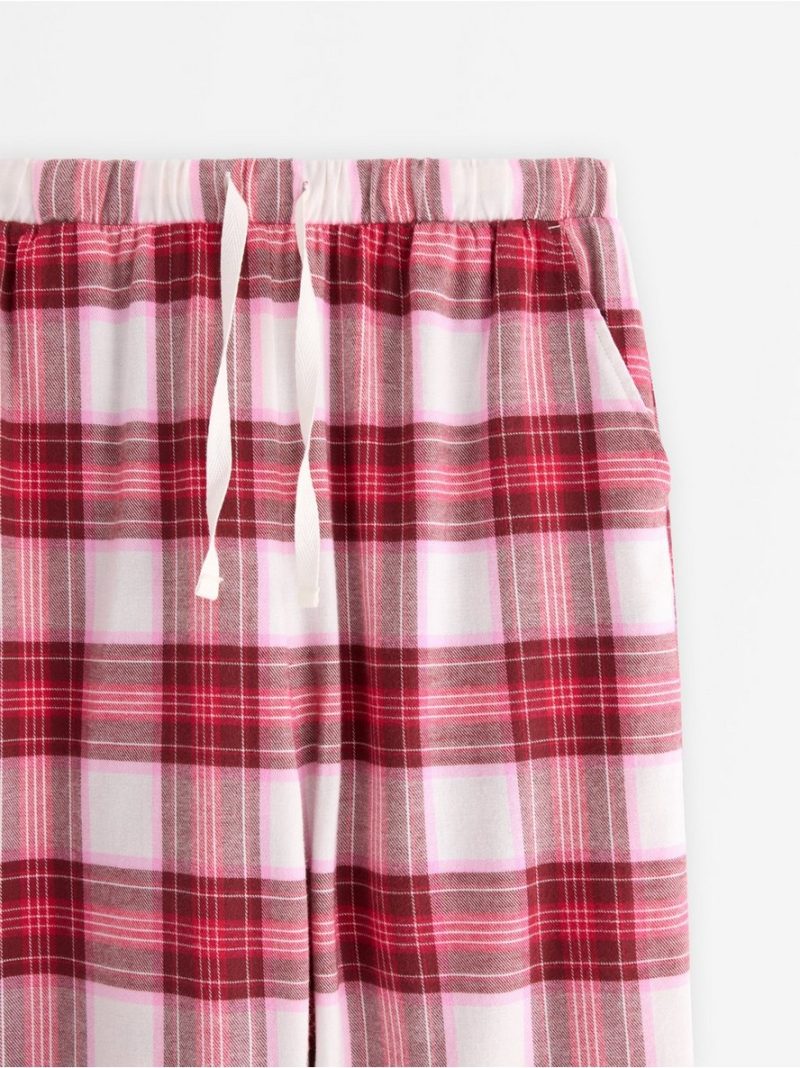 Pyjama trousers in flannel - 3007868-7788