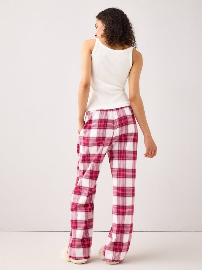 Pyjama trousers in flannel - 3007868-7788