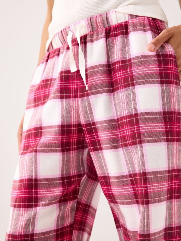 Pyjama trousers in flannel - 3007868-7788