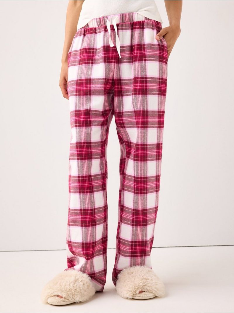 Pyjama trousers in flannel - 3007868-7788
