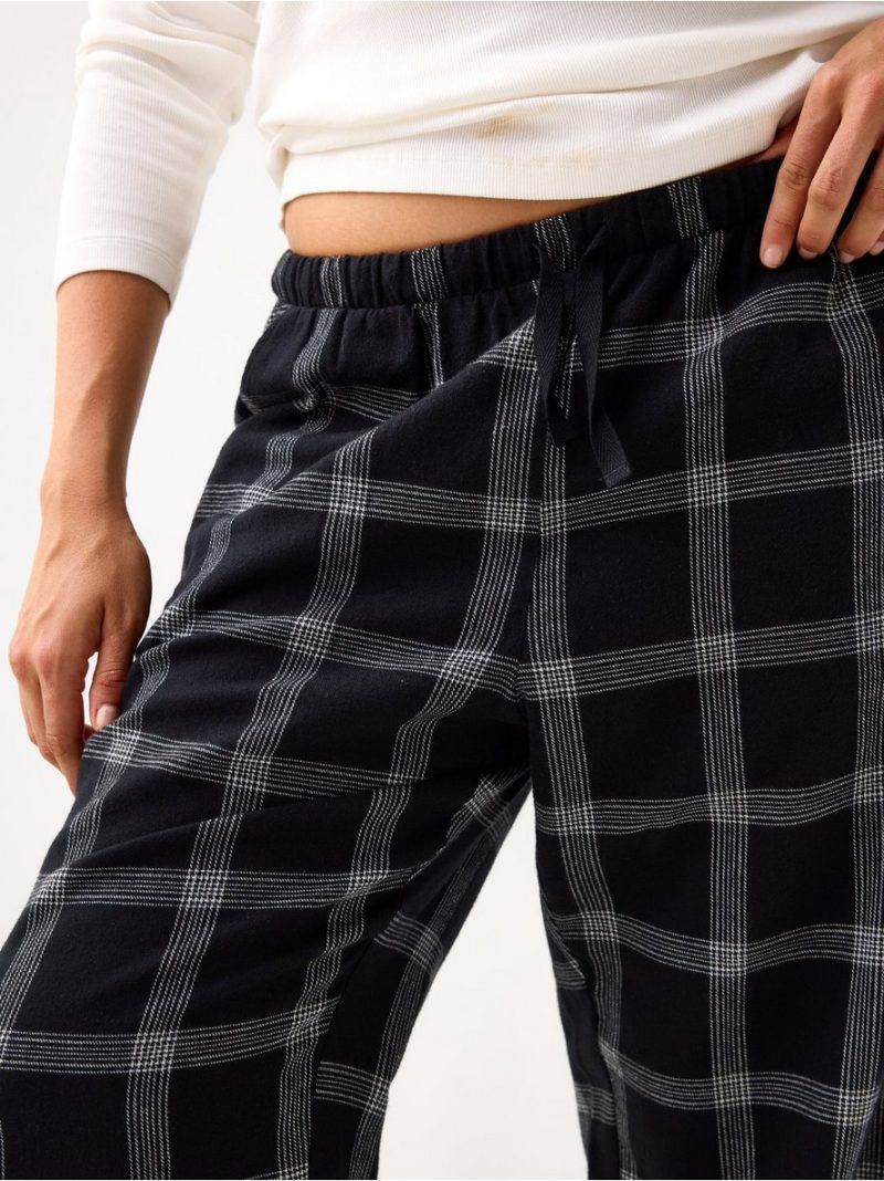Pyjama trousers in flannel - 3007868-80