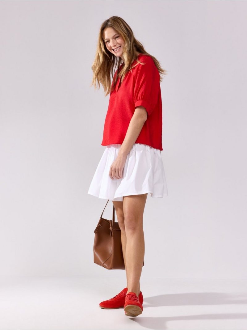 Short-sleeved blouse - 3007914-8668