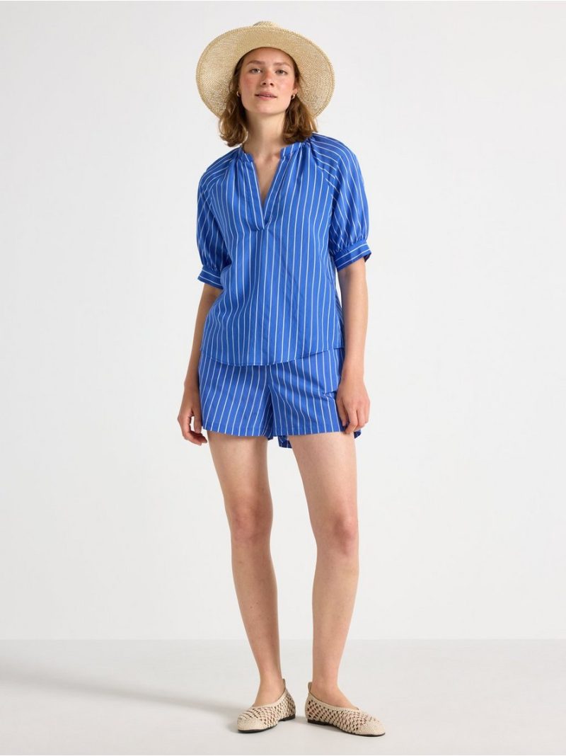 Short-sleeved blouse - 3007914-9614