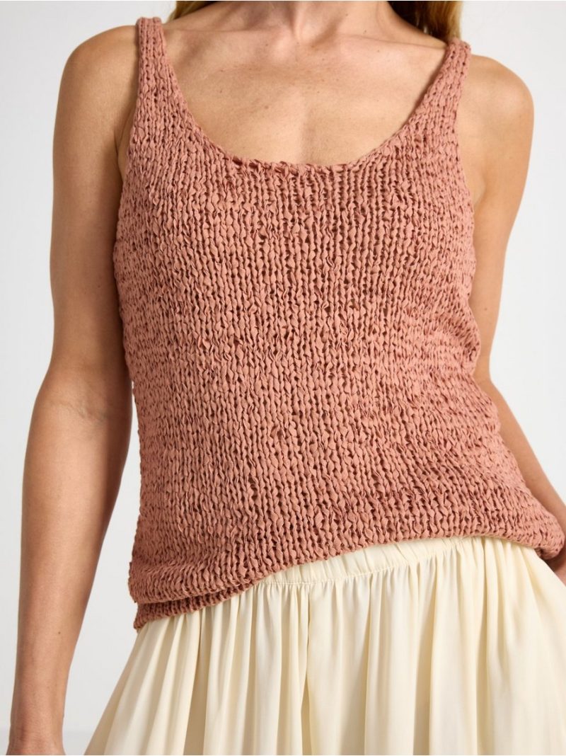 Knitted tank top - 3007971-9744