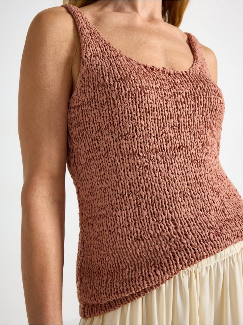 Knitted tank top - 3007971-9744