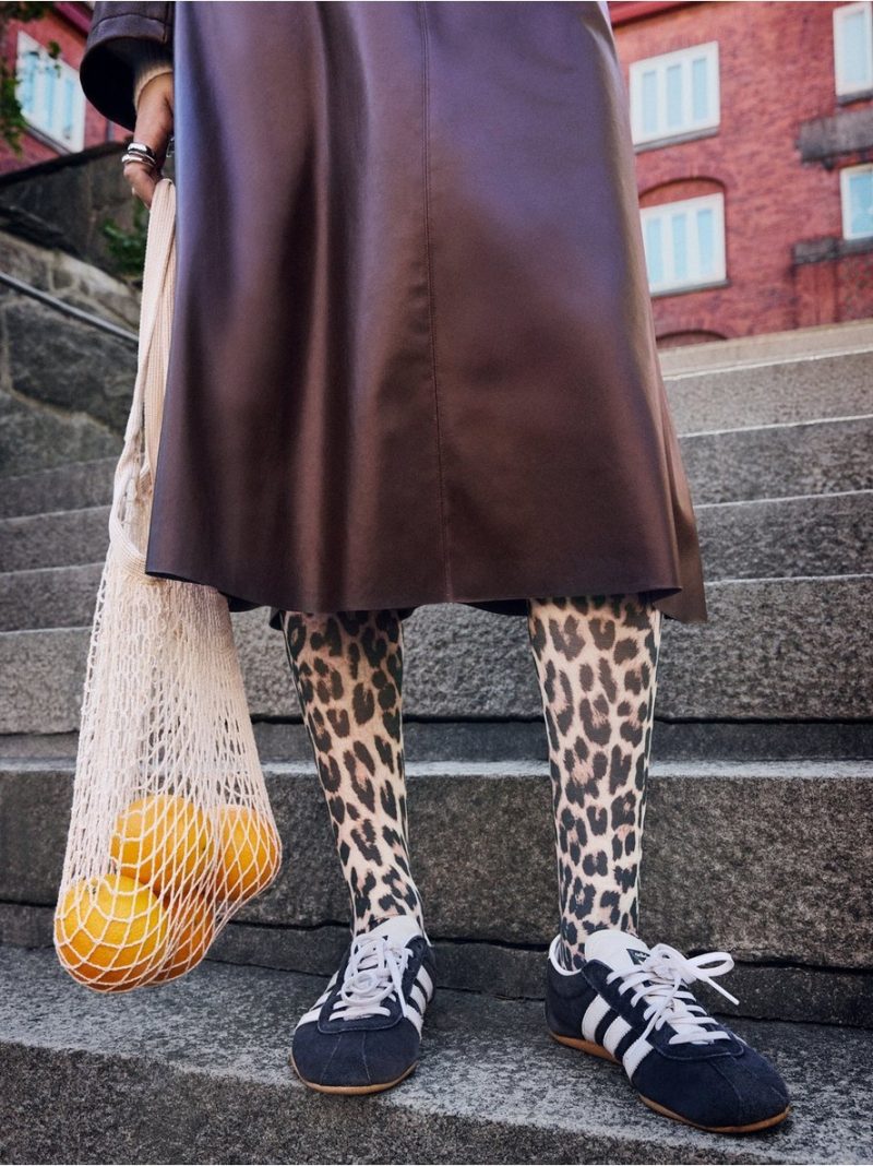 Tights with leopard print 40 denier - 3007984-4716