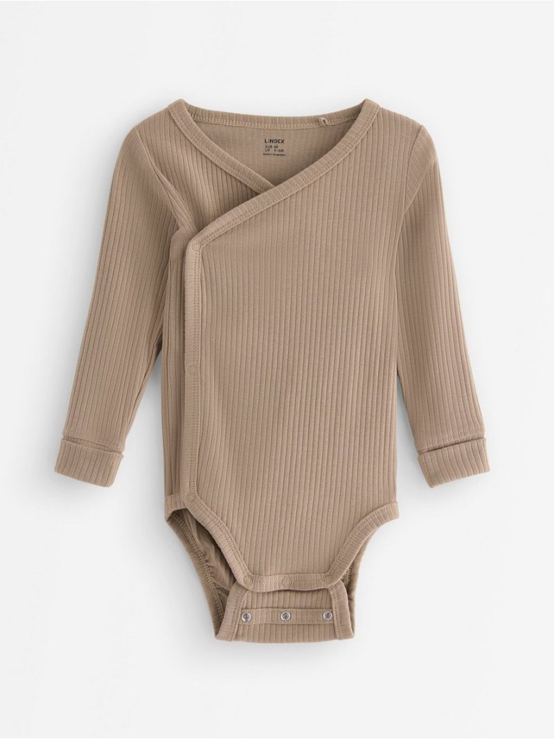 - Bodi - Ribbed wrap bodysuit Bodi - Ribbed wrap bodysuit - 3008025-6402