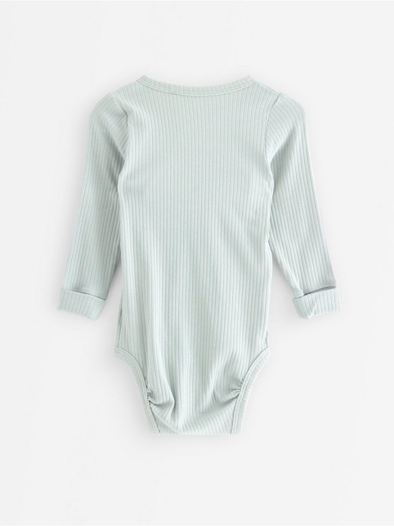 Bodi - Ribbed wrap bodysuit - 3008025-7986