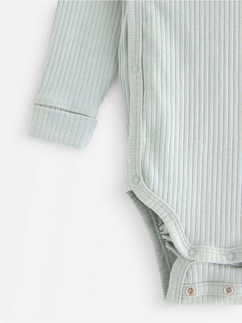 Bodi - Ribbed wrap bodysuit - 3008025-7986