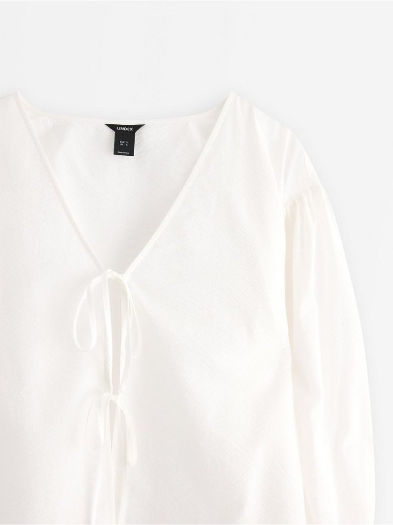 Blouse with tie details - 3008050-300