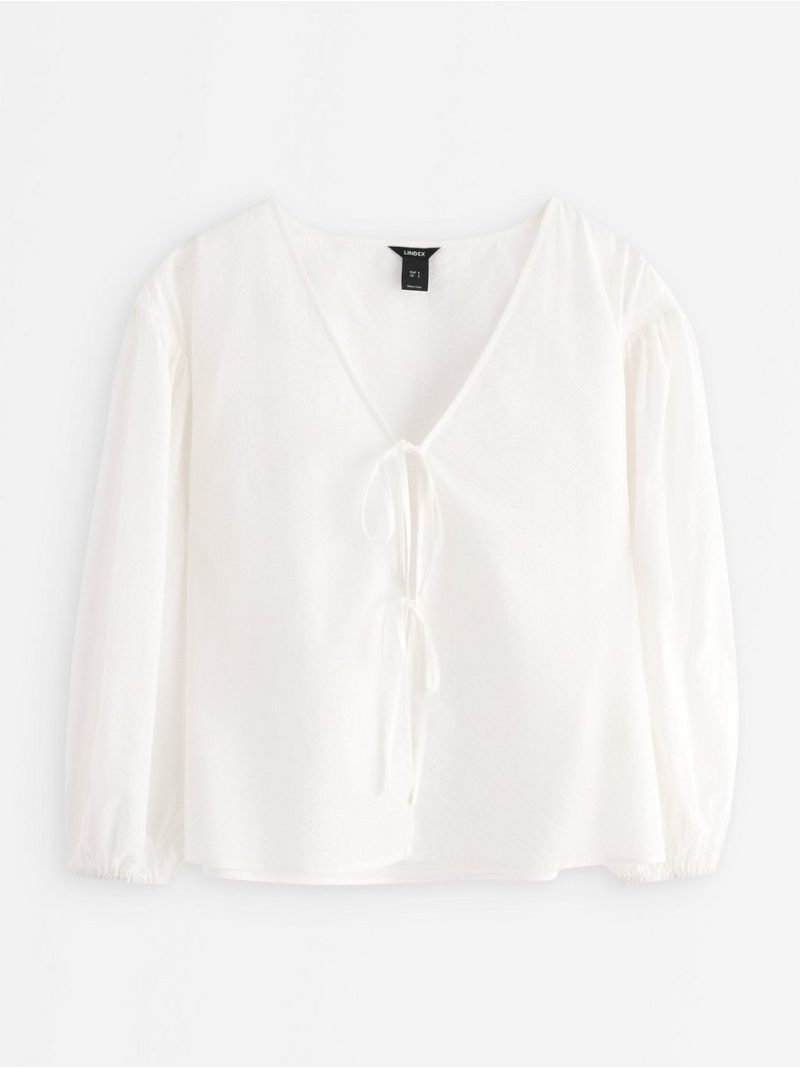 Blouse with tie details - 3008050-300