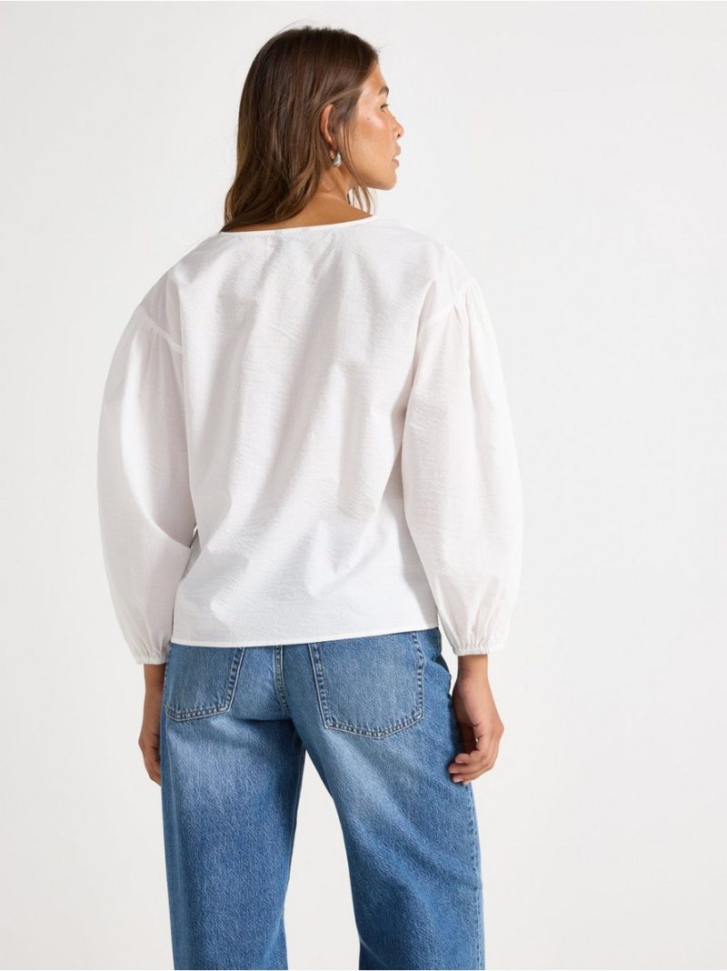 Blouse with tie details - 3008050-300