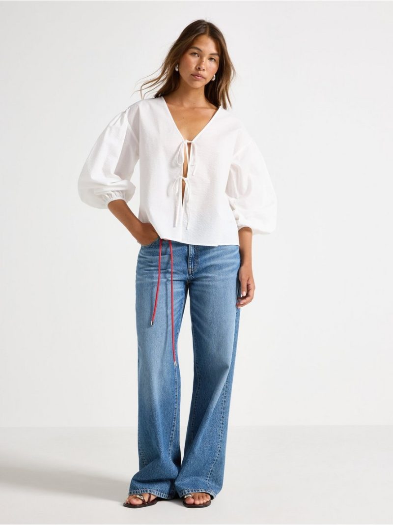 Blouse with tie details - 3008050-300