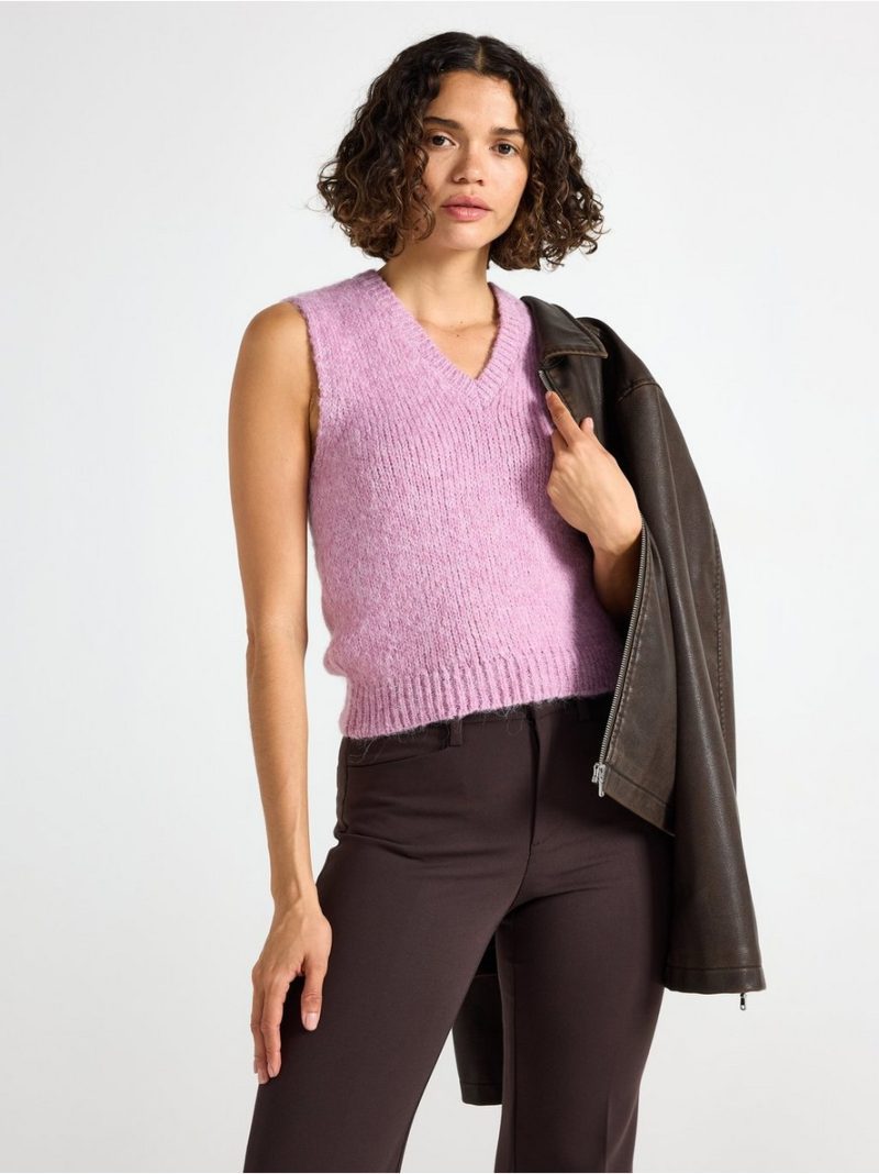 - Pulover - Knitted vest Pulover - Knitted vest - 3008100-9619