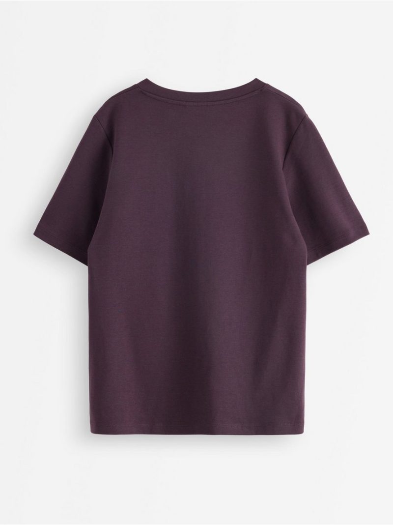 Majica - T-shirt with v-neck - 3008200-6940