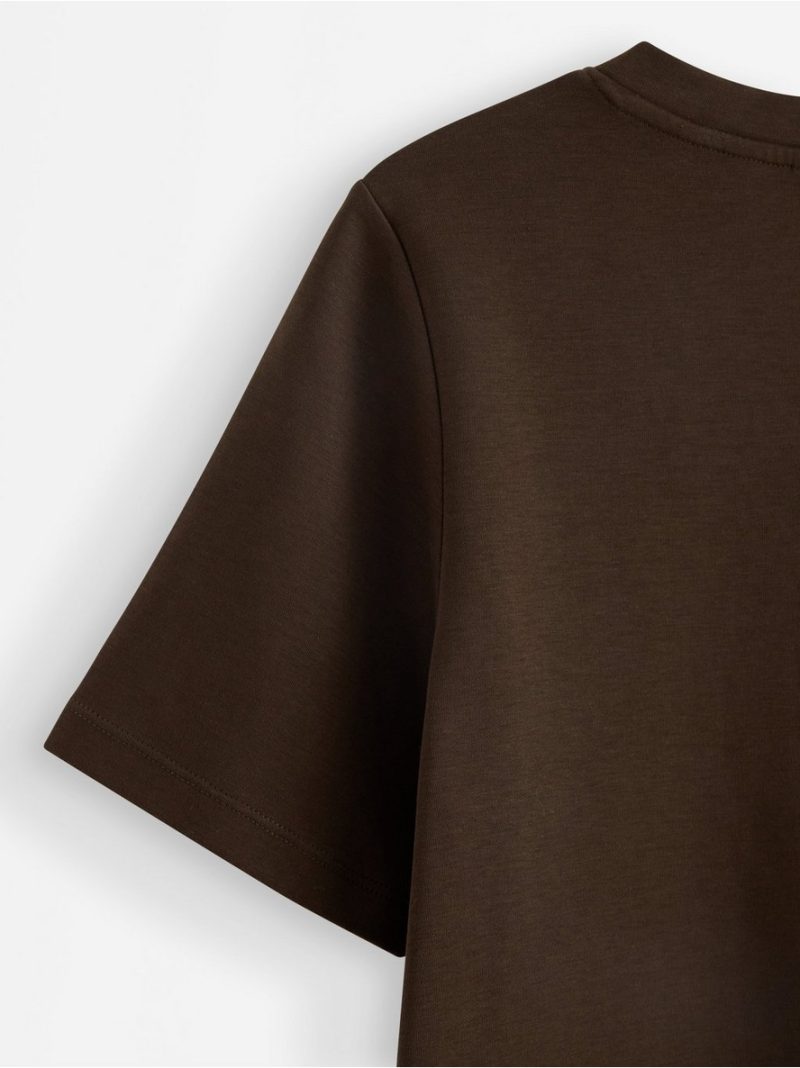 Majica - T-shirt with v-neck - 3008200-6995