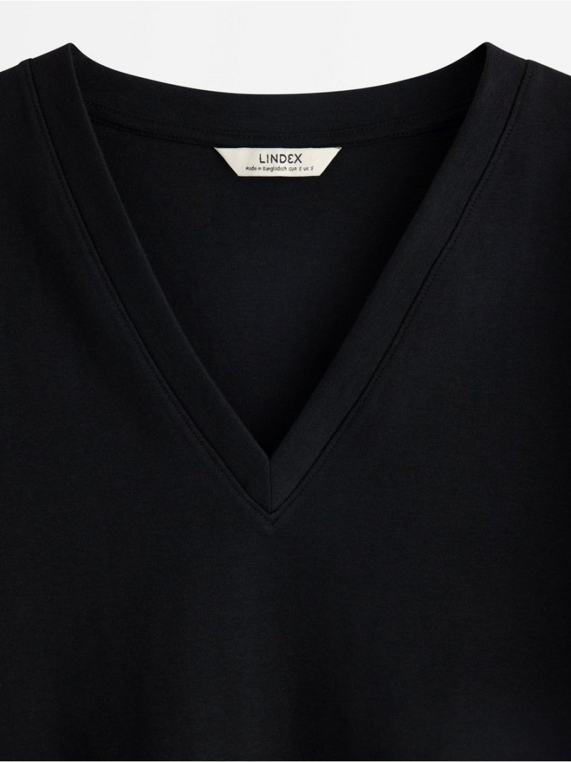 Majica - T-shirt with v-neck - 3008200-80